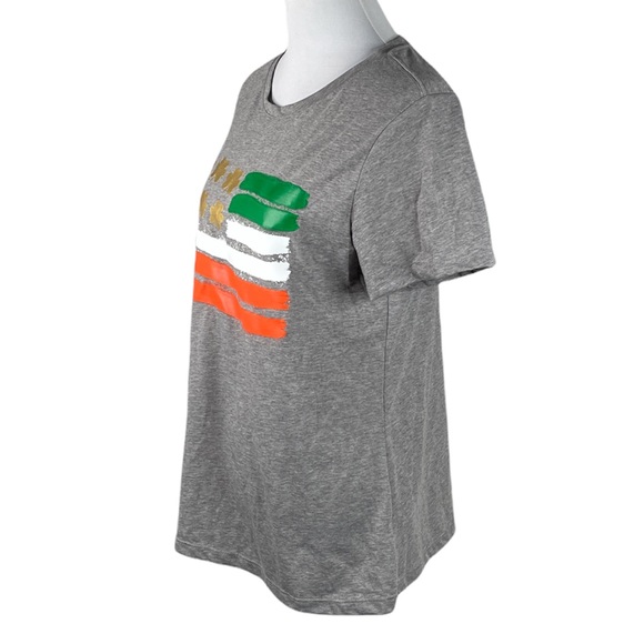 Way To Celebrate St Patricks Day Flag T Shirt Gray Large - Picture 2 of 7